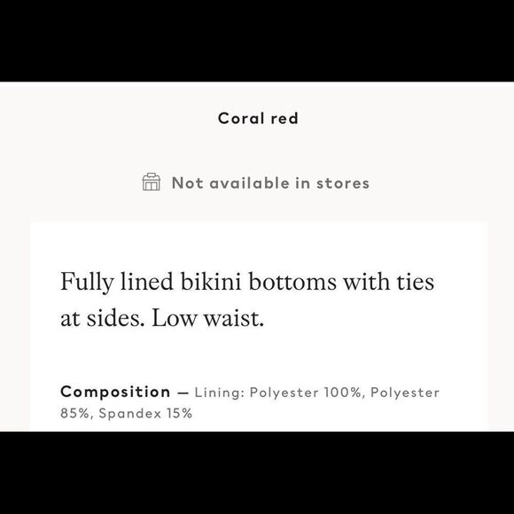 H&M bikini bottoms. Size 4. NWOT. - Picture 2 of 4